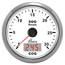 Купить Wema 648522 Silverline 0-3MPH Компас GPS Спидометр Silver / White 85 mm 7ft.ru в интернет магазине Семь Футов