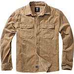 Brandit 4035-70-XL Рубашка с длинным рукавом Corduroy Classic Бежевый Camel XL