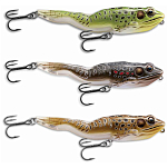 Live target FGW105T503-UNIT Frog Walking Floating Приманка Topwater 105 mm 18g Золотистый Brown / Black