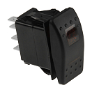 Переключатель трехпозиционный ON-OFF-ON 12 В/20А 7Р с подсветкой AES.Co AES111884PB