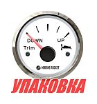 Трим-указатель 0-190 Ом, белый циферблат, нержавеющий ободок, д. 52 мм, Marine Rocket (упаковка из 10 шт.) TMA0006WSMR_pkg_10