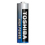 Toshiba R6AT BL4 High Power LR6 Щелочные батареи типа АА 4 единицы измерения Бесцветный Silver