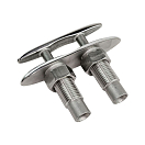 Купить Утка швартовая складная Homer 003855 115х38мм из нержавеющей стали AISI316 литая 7ft.ru в интернет магазине Семь Футов