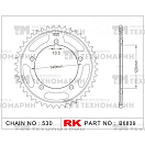 Купить Звезда для мотоцикла ведомая B6839-43 RK Chains 7ft.ru в интернет магазине Семь Футов