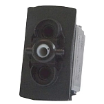 Pros 10418021-npe Кнопочный переключатель Вкл-Выкл-Вкл Black 5x5x2 Double Pole