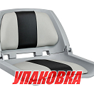 Кресло мягкое складное, обивка винил, цвет серый/угольный (упаковка из 4 шт.) Marine Rocket MR18045-1_pkg_4