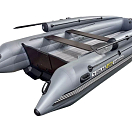 Надувная лодка ПВХ, SOLAR-430 Caravan Super Jet tunnel с фальшбортом, серый SLR430jet_car_super_fb_grey