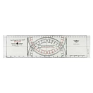 Купить Topoplastic 1990003 Линейка Cras Two Coloured  Clear 38.5 cm 7ft.ru в интернет магазине Семь Футов