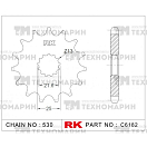 Купить Звезда для мотоцикла ведущая C6182-15 RK Chains 7ft.ru в интернет магазине Семь Футов