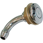 Goldenship GS31158 90º Вентиляционный клапан из латуни для скрытого монтажа Серебристый Grey 16 mm 