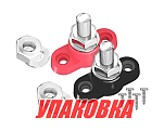 Клемма-штифт одинарная, M10, черная/красная (упаковка из 10 шт.) Marine Rocket TB014463_pkg_10