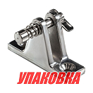 Кронштейн палубный Kofuku 66220_Kof_pkg_100 51х22х20мм 90° палец Ø6,3x20мм с подпружиненным штифтом ровное основание 100шт/уп из нержавеющей стали ASTM CF8M/316SS