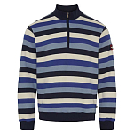 Sea ranch 23-7-5024-4138-M Свитер с полумолнией Hutchinson Многоцветный Dark Navy Multi Stripe M