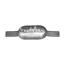 Купить Цинковый овальный анод Tecnoseal 00301 110x63х26мм с креплением 200х25х5мм из нержавеющей стали 7ft.ru в интернет магазине Семь Футов
