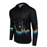 Pelagic 1015231008-BLK-XL Футболка с длинным рукавом с защитой от ультрафиолета Vaportek Sonar Black XL