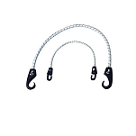 Plastimo 417344 Sandow Шоковый шнур. нейлоновый крючок White / Black 10 mm
