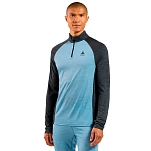 Odlo 111282-21111-L Базовый слой с длинным рукавом Natural Performance Provincial Blue / Dark Grey Melange L