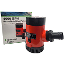 Купить Помпа трюмная Johnson Pump 32-4000-02 Heavy Duty Bilge 4000GPH 24В 7,5А 252л/мин под шланг Ø30/50мм погружная высокопроизводительная 7ft.ru в интернет магазине Семь Футов