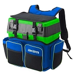 Akami R-143193549-340724 Рюкзак MTB-24 отремонтированы Blue / Green 37 x 34 x 21 cm