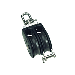 Barton marine 7802231 370kg 8 mm Двойной поворотный шкив с канатной опорой Black 35 x 109 mm