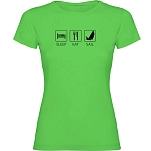 Kruskis 11502280xxls100 Футболка с коротким рукавом Sleep Eat And Sail Light Green 30x25x2 2XL
