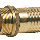 Cast brass male hose adaptor 1/2