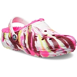 Crocs 207778-6rw-c5 Деревянные башмаки Classic Lined Marbled T Electric Pink / Multi 35x25x15 EU 20