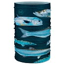 Купить Buff ® 133842.779.10.00 Шарф-хомут Coolnet UV® Голубой  Saltwater Night Blue 7ft.ru в интернет магазине Семь Футов