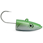 Fiiish CSE1548 Crazy Sand Eel X Deep Джиг-голова 2 единицы измерения Серебристый Pearl Green 40 g 