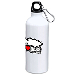 Kruskis MD4049S101K037 I Love Bass 800ml Алюминиевая бутылка Бесцветный White