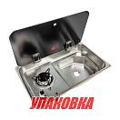 Плита газовая с мойкой, стеклянная крышка, Marine Rocket (упаковка из 2 шт.) MR903SSS_pkg_2