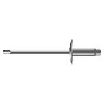 Seachoice 50-59761 Глухие заклепки 6 Единицы Серебристый Silver 1/8 x 1/8´´ 