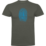 Kruskis CA65500138S198 Футболка с коротким рукавом Sailor Fingerprint Зеленый Dark Army Green S