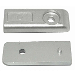 Tecnoseal 2626332A Verado 200-275 Алюминиевый пластинчатый анод  Silver 74 x 27 x 10 mm 