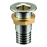 Oem marine 1818565 1 1/4´´ Brass Chrome thru-hull Chromed Brass 10x10x8