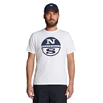 North sails 692792-0101-7 Футболка с коротким рукавом 692792 Graphic Белая White 3XL