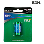 Edm 38718 IR3 AAA 950mAH Аккумуляторная батарея 2 единицы Голубой Blue / Green