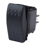 Bep marine 1001704 Off-On 20A 12V 15A 24V 1/4´´ Однополюсный кулисный переключатель Черный Black