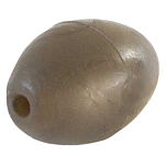 Kamasaki 79017604 Овальные резиновые бусины Light Brown 4 mm