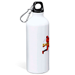 Kruskis MD4049S101C114 Take Out Алюминиевая бутылка для воды 800ml Бесцветный White