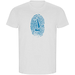 Kruskis CA66900501S198 Футболка с коротким рукавом Sailor Fingerprint ECO Белая White 2XL