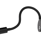 SEATEC Светодиодная лампа для чтения с диммером и USB-C / черный / теплый белый