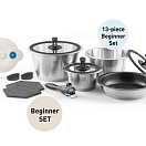 COOKVISION 6161302 NESTO Стартовый набор / 13 предм. / Кастрюли и сковороды