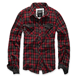 Brandit 4016-84-6XL Рубашка с длинным рукавом Check Duncan Красный Red / Brown 6XL