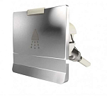 Plastimo P67579 Хромированная квадратная шапочка для душа Бесцветный Silver