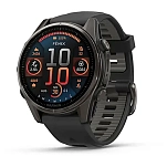 Garmin 010-02903-21 Часы Fenix 8 43 mm Amoled Sapphire  Black / Carbon Gray DLC Titanium