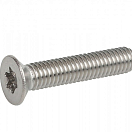 Винты с потайной головкой V4A (тип Torx) с резьбой / Диаметр резьбы: M6; Длина винта: 40 мм; Упаковочная единица: 100 шт.