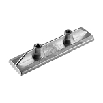 Цинковый анод Tecnoseal 01159 187x46x32мм пластинчатый для кормового привода двигателей Yamaha Hydra