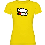 Kruskis 11502302sk037 Футболка с коротким рукавом I Love Bass Yellow 30x25x2