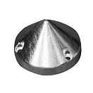 Купить Цинковый анод Tecnoseal Max Prop 00487 Ø60x40мм с 3 отверстиями для гребного винта 7ft.ru в интернет магазине Семь Футов
